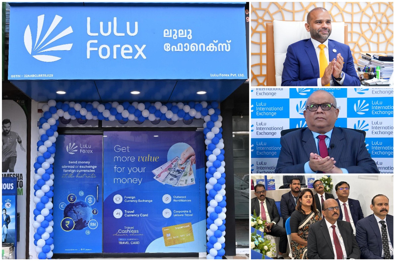 ദക്ഷിണേന്ത്യയിൽ കൂടുതൽ ശാഖകളുമായി ലുലു ഫോറെക്സ്. അങ്കമാലി, സേലം, നാഗർകോവിൽ ശാഖകൾ ഉദ്ഘാടനം ചെയ്തു